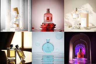 create elegant 3d renders of your perfume bottle to captivate your audience