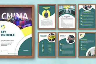 design a custom company or personal profile