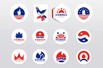 unique design digital political logo for campaign