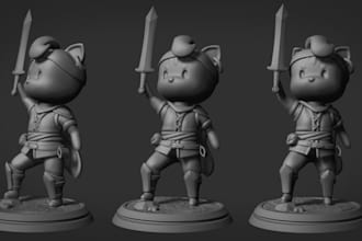 your 2d idea to 3d sculpture,3d funko model 3d toys,object,stl for print