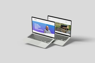 create a professional one page website design for artists and creatives