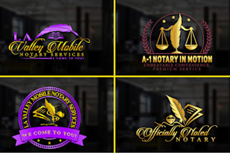 make notary, signing agent and business logo design