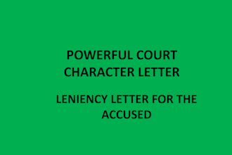 write a powerful court character letter to the judge