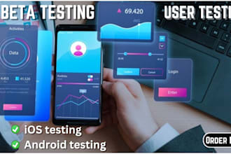 user test your app and website on ios android with feedback