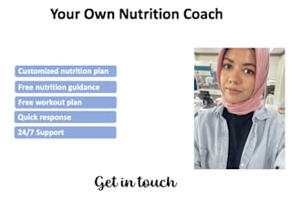 be your nutritionist for diet plan and free workout plan