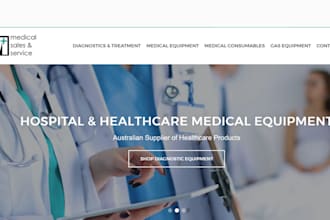 design medical equipment shopify store medical supply website medical tool store