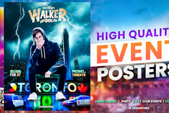 do professional event flyer, music, dj, club, concert flyers