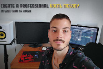 create a professional vocal melody for your song and rap