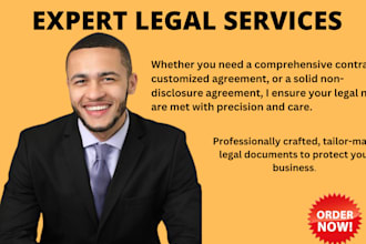 write and review your legal agreement, contract, terms and conditions, nda, mou