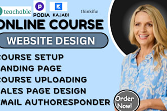 kajabi course website design kajabi website redesign thinkific course uploading