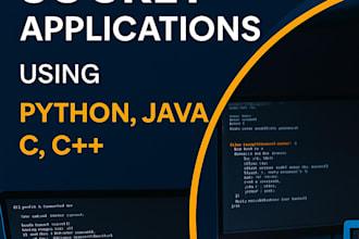 build client server socket applications in python or java