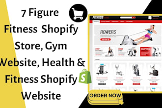design fitness shopify store workout website fitness equipment gym website