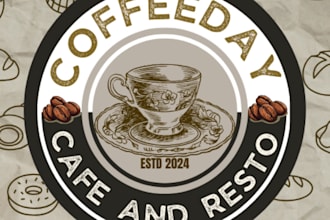design retro vintage chic and ritzy logo
