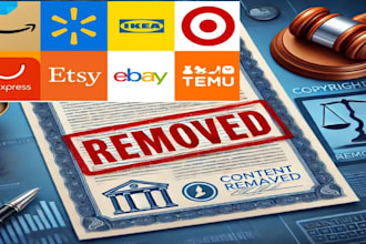remove copyright or trademark infringing product listings