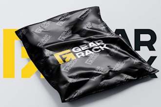 design a custom packaging bag, poly bag, poly mailer, ziplock bag, zipper bag