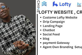 setup lofty lofty crm kvcore real estate website chime idx follow up boss