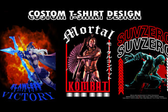 do any streetwear and graphic t shirt design