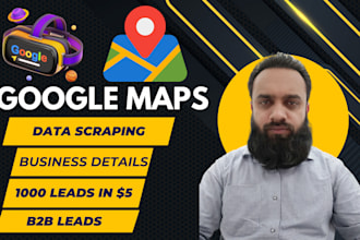 scrape google map data to generate leads, b2b extraction