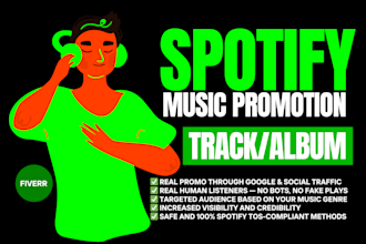 create ads and spotify marketing to promote your spotify music