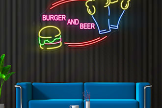 create custom neon signs with 4 mockups and free acrylic