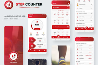 pedometer app, fitness app, health tracker app like step counter