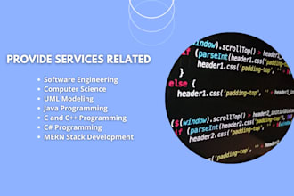 help in computer science and software engineering tasks and projects