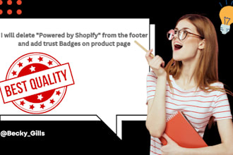 removed powered by shopify and add trust badges to your product page