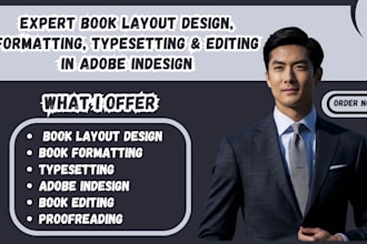 do book layout design book formatting adobe indesign book editor proofreading