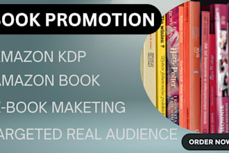 do amazon book promotion and ebook marketing to targeted real audience