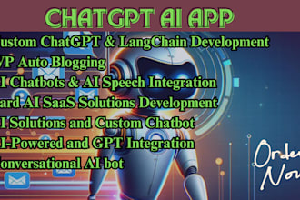 bard chat gpt bot langchain ai saas software solution, ai speech, auto blogging
