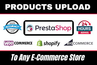 do upload prestashop products  , import products and add products