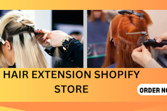 build hair extension makeover spa tattoo beauty saloon fashion shopify website