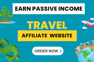 travel affiliate website, tour, travel agent website