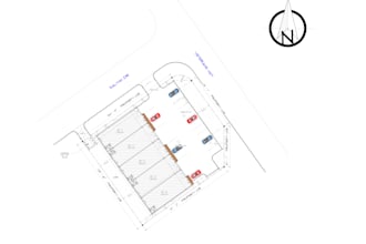 draw steel bolt up warehouse floor plan, site plan for city permit