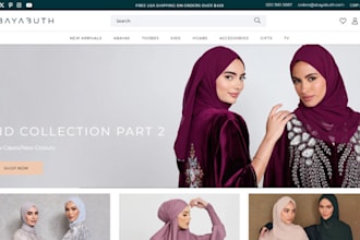 design islamic clothing shopify store hijab muslim wears store abaya website