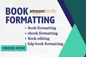 do  book formatting and layout design for amazon kdp