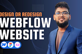 make webflow website, figma to webflow design for your business or others
