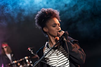 write and perform original romantic songs with professional female vocals