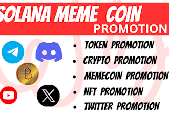 promote your meme coin solana token solana meme coin promotion crypto pump