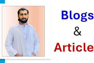 write ai assisted SEO optimized medical blogs and articles