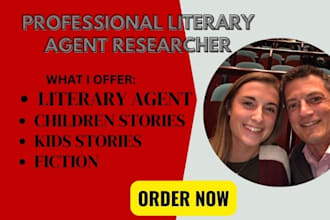 find literary agent for your children book, kids book, fiction and non fiction