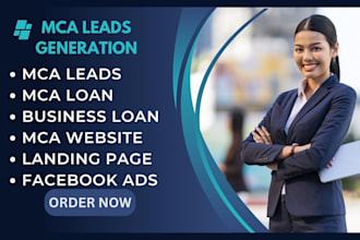 exclusive mca leads business loan leads via facebook ads mca loan website