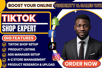 be your tiktok shop manager tiktok shop dopshipping affiliate shopify marketing
