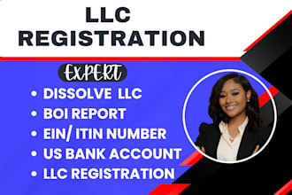 do llc registration, dissolve llc, renew llc, ein, itin for  US and non resident