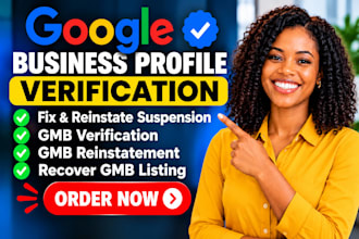 do seo google business profile verification, reinstate and fix gmb suspension