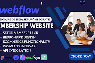 setup memberstack webflow membership subscription website, payment gateway