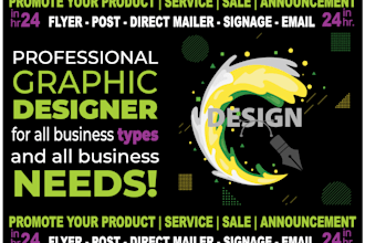 create any graphic design work needed fast