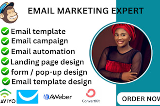 do mailchimp email marketing email campaign newsletter template design