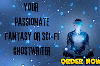 be your passionate scifi or fantasy ghostwriter
