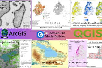 do gis mapping, spatial analysis using arcgis and qgis
